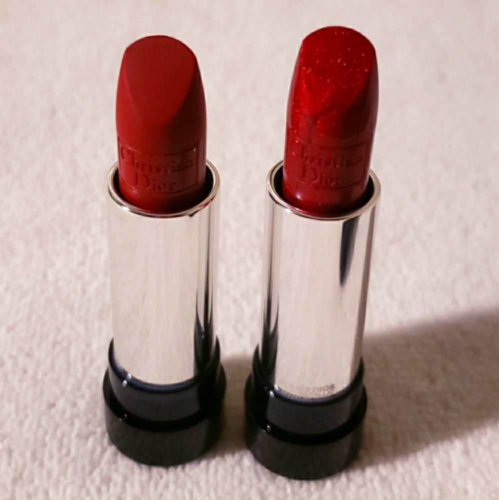 Dior Lipstick Refill 2 Piece Set ( Red )